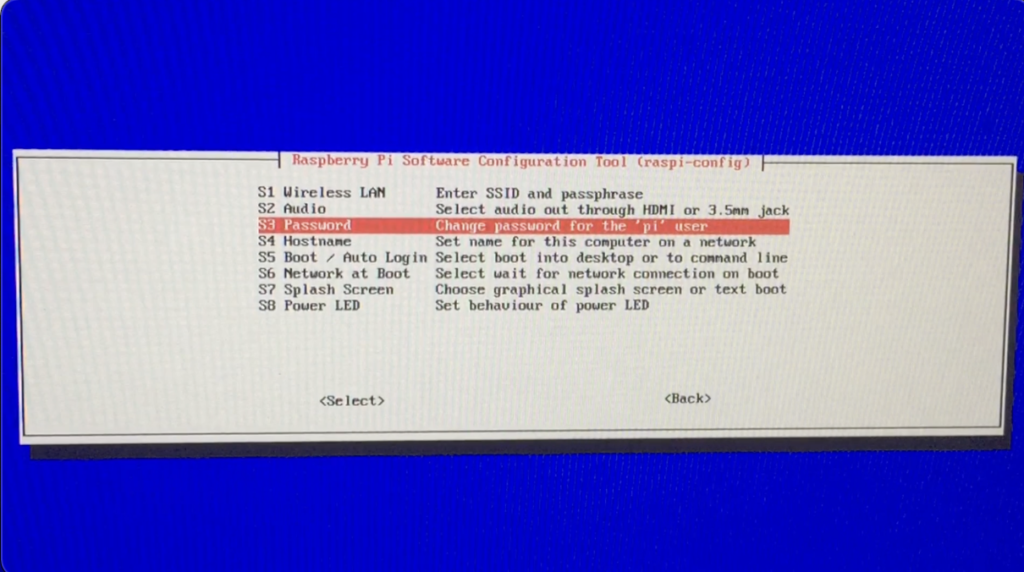 raspberry pi tool change password